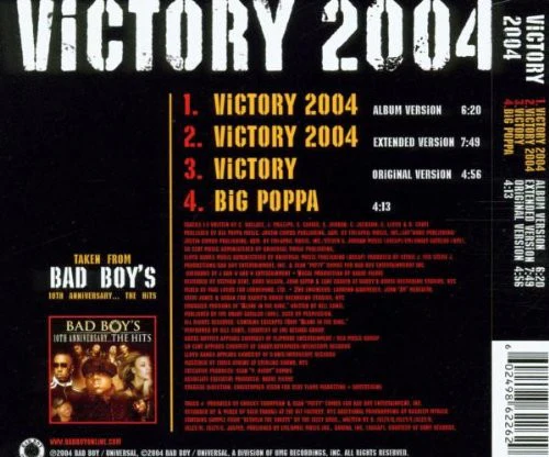 Notorious B.I.G., P. Diddy, Busta Rhymes, 50 Cent & Lloyd Banks - Victory 2004 (CD, Maxi) - Image 2