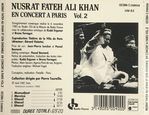 Nusrat Fateh Ali Khan - En Concert À Paris Vol. 2 (CD, Album, RE) - Image 2