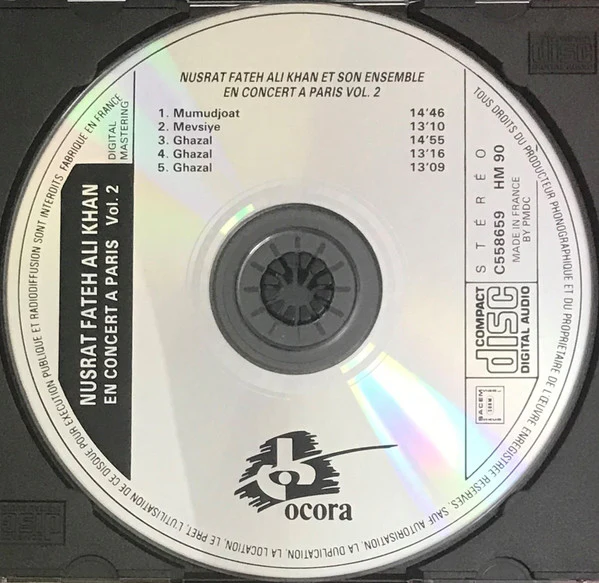 Nusrat Fateh Ali Khan - En Concert À Paris Vol. 2 (CD, Album, RE) - Image 3