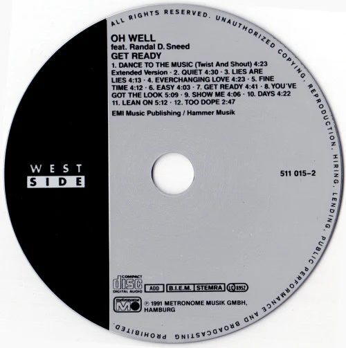 Oh Well Feat. Randal D. Sneed* - Get Ready (CD, Album) - Image 2