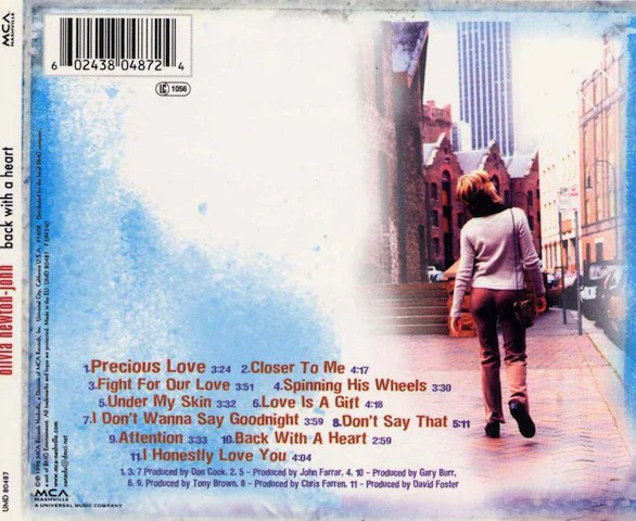 Olivia Newton-John - Back With A Heart (CD, Album) - Image 3