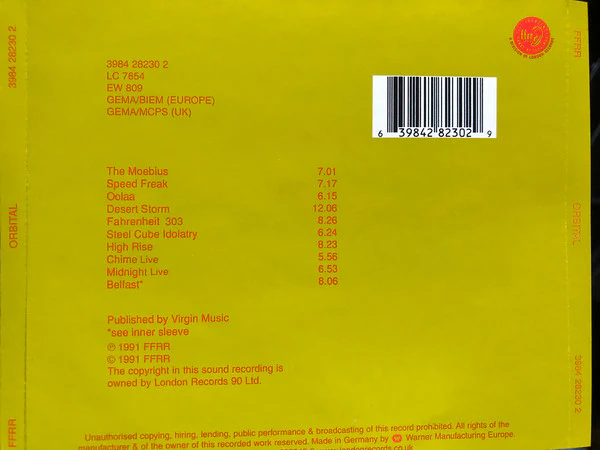 Orbital - Orbital (CD, Album) - Image 5