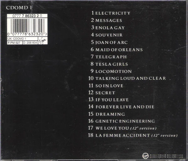 Orchestral Manoeuvres In The Dark - The Best Of OMD (CD, Comp, RP) - Image 2