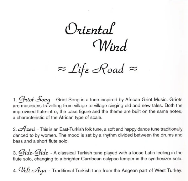 Oriental Wind - Life Road (CD, Album, RE) - Image 4