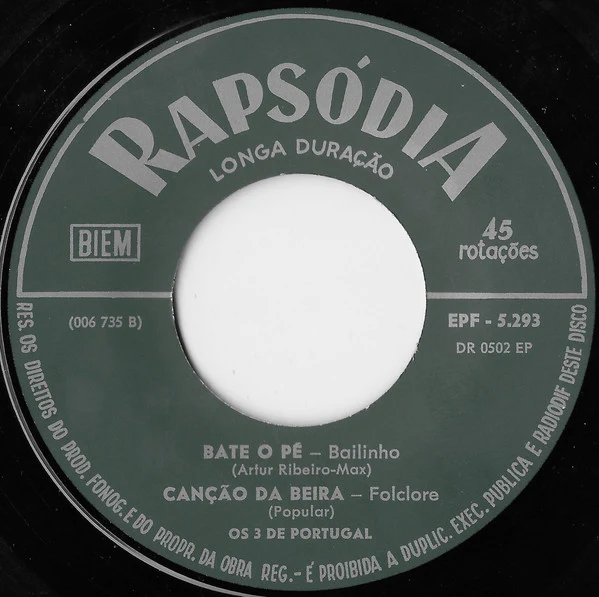 Os 3 De Portugal - Os 3 De Portugal (7", EP) - Image 4
