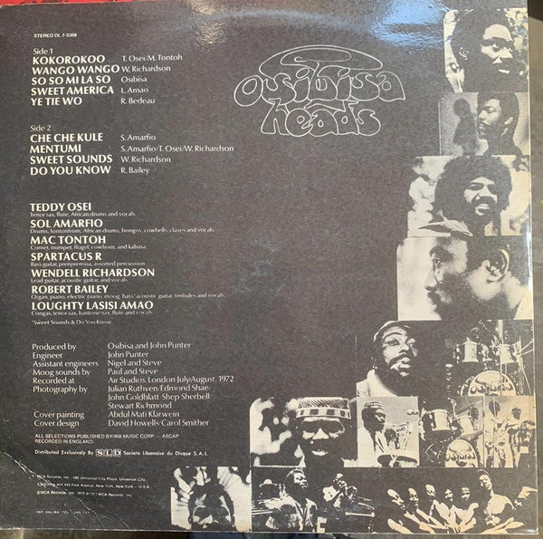 Osibisa - Heads (LP, Album) - Image 2