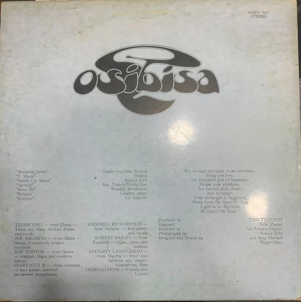 Osibisa - Woyaya (LP, Album, Promo) - Image 2