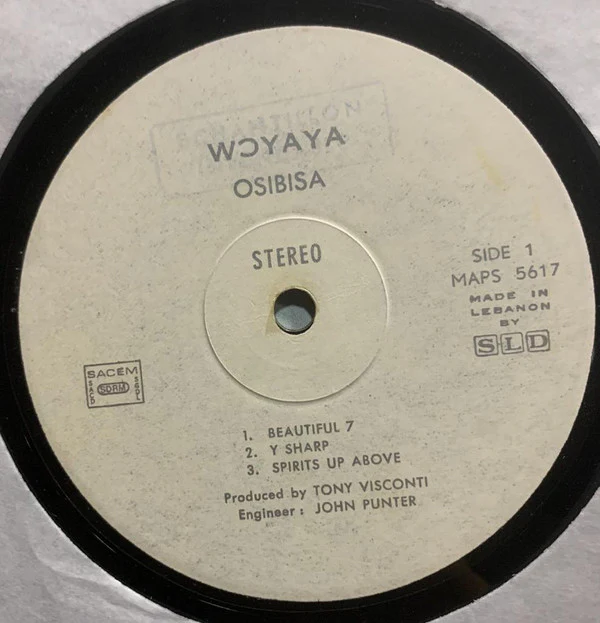 Osibisa - Woyaya (LP, Album, Promo) - Image 3