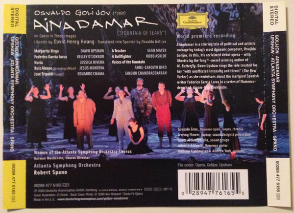 Osvaldo Golijov - Ainadamar (CD, Album) - Image 3