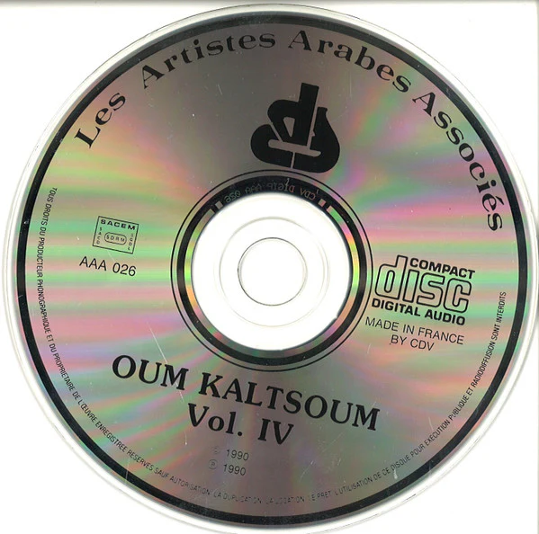 Oum Kaltsoum* - Oum Kaltsoum (1931) Volume IV (CD, Comp) - Image 3
