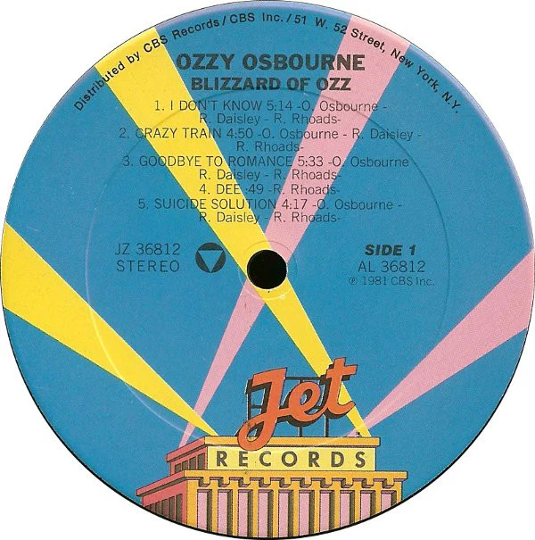 Ozzy Osbourne - Blizzard Of Ozz (LP, Album) - Image 3