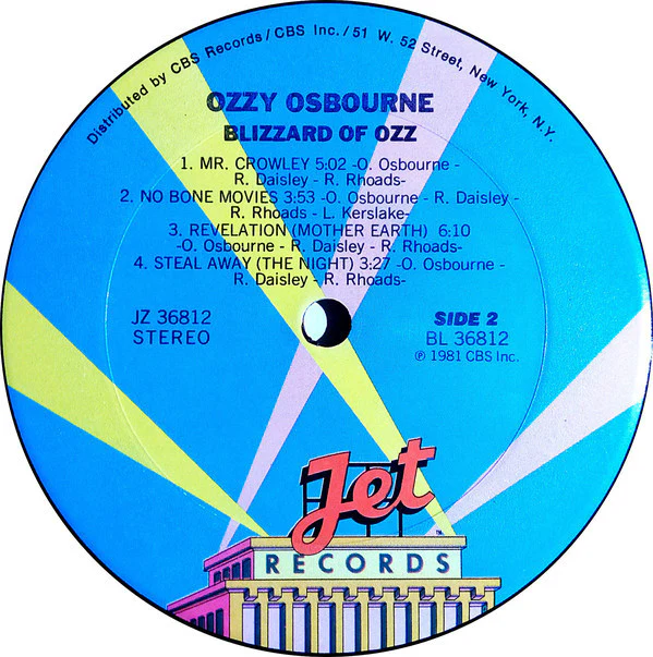 Ozzy Osbourne - Blizzard Of Ozz (LP, Album) - Image 4
