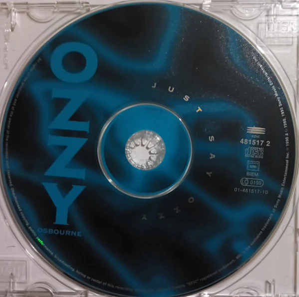 Ozzy Osbourne - Just Say Ozzy (CD, EP, RE, RM) - Image 3