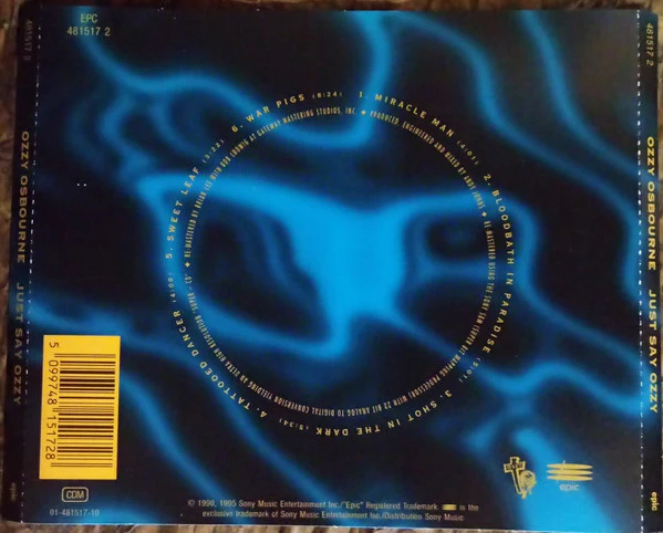 Ozzy Osbourne - Just Say Ozzy (CD, EP, RE, RM) - Image 5