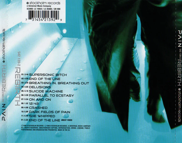 Pain  - Rebirth (CD, Album, Enh, RP) - Image 2
