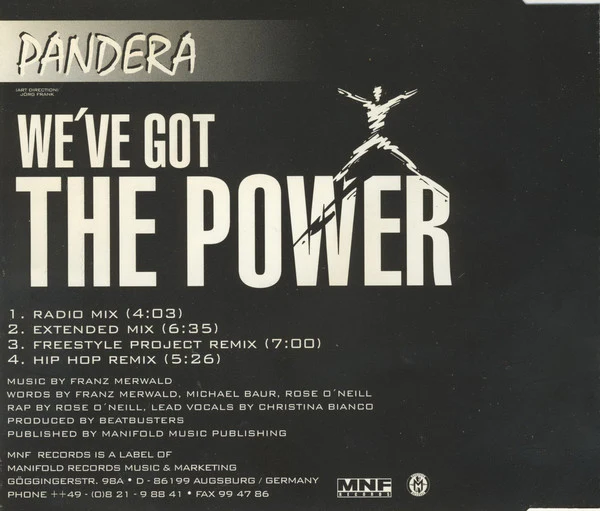 Pandera - We've Got The Power (CD, Maxi) - Image 3