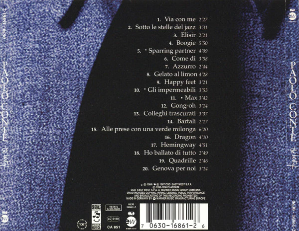 Paolo Conte - Paolo Conte - The Best Of (CD, Comp, RM) - Image 2