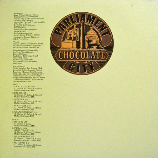 Parliament - Chocolate City (LP, Album, Rai) - Image 2