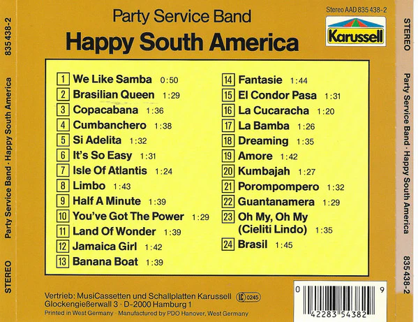 Party Service Band - Happy South America (CD) - Image 3