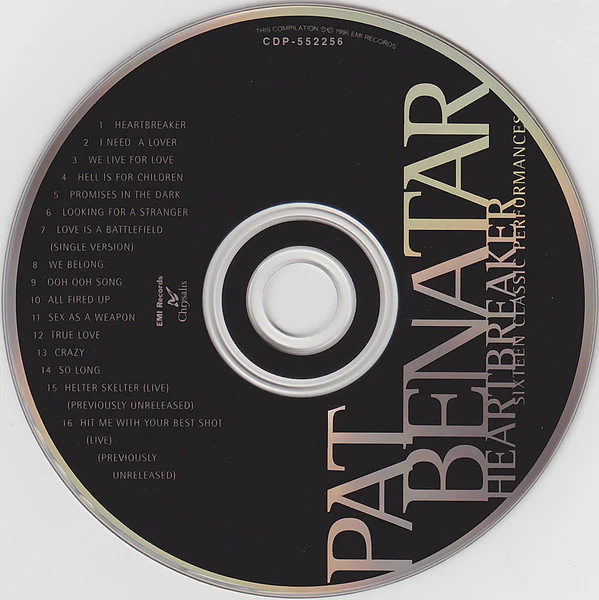 Pat Benatar - Heartbreaker - Sixteen Classic Performances (CD, Comp, Club) - Image 3