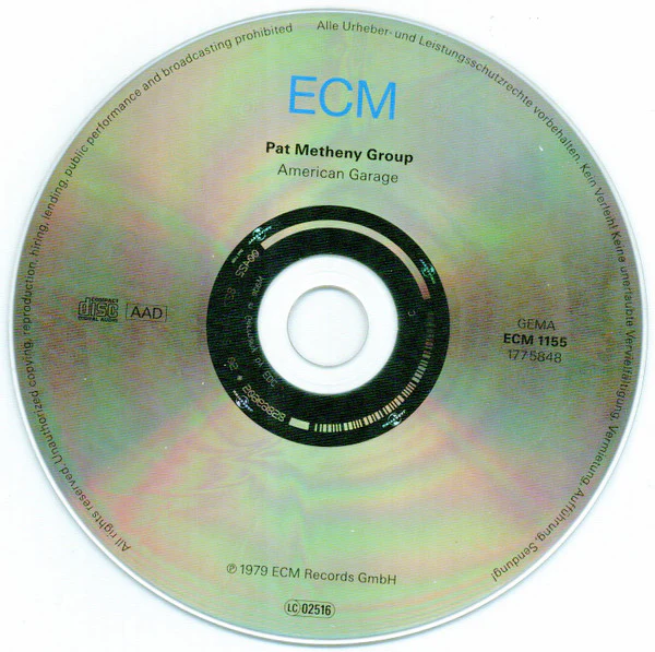 Pat Metheny Group - American Garage (CD, Album, RE, Gat) - Image 3