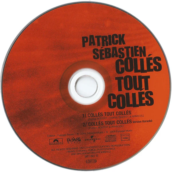 Patrick Sébastien - Collés Tout Collés (CD, Single, Car) - Image 3