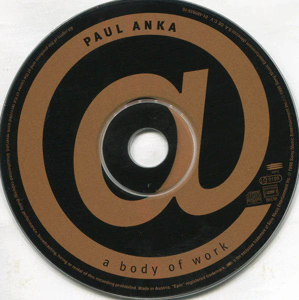 Paul Anka - A Body Of Work (CD, Album) - Image 3