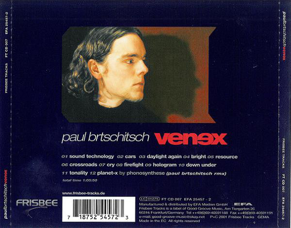 Paul Brtschitsch - Venex (CD, Album, Mixed) - Image 2