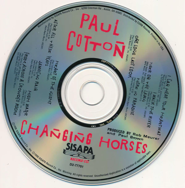 Paul Cotton - Changing Horses (CD, Album) - Image 3