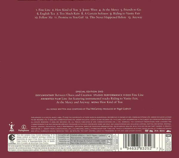 Paul McCartney - Chaos And Creation In The Backyard (Special Edition) (CD, Album, Copy Prot., Med + DVD-V, PAL, Med + S/E) - Image 2
