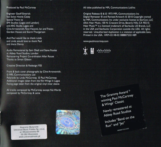 Paul McCartney & Wings* - Band On The Run (CD, Album, RE, RM, Car) - Image 4