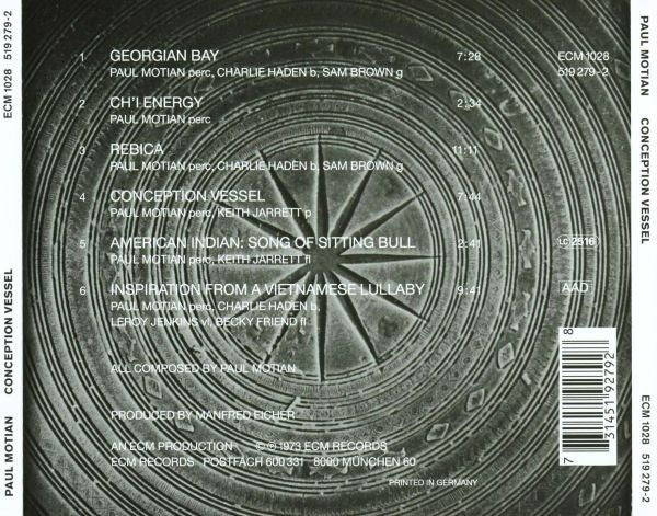 Paul Motian - Conception Vessel (CD, Album, RE) - Image 2
