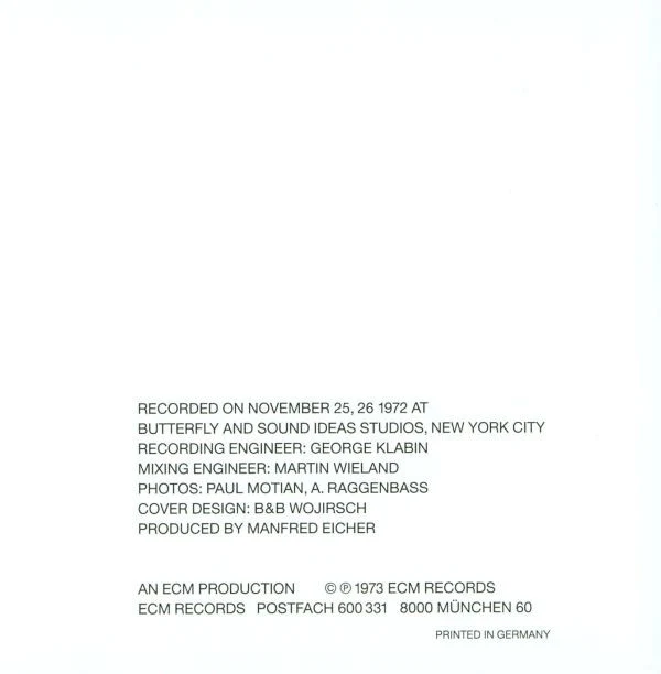 Paul Motian - Conception Vessel (CD, Album, RE) - Image 3