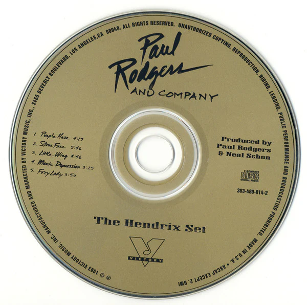 Paul Rodgers And Company - The Hendrix Set (CD, MiniAlbum) - Image 3