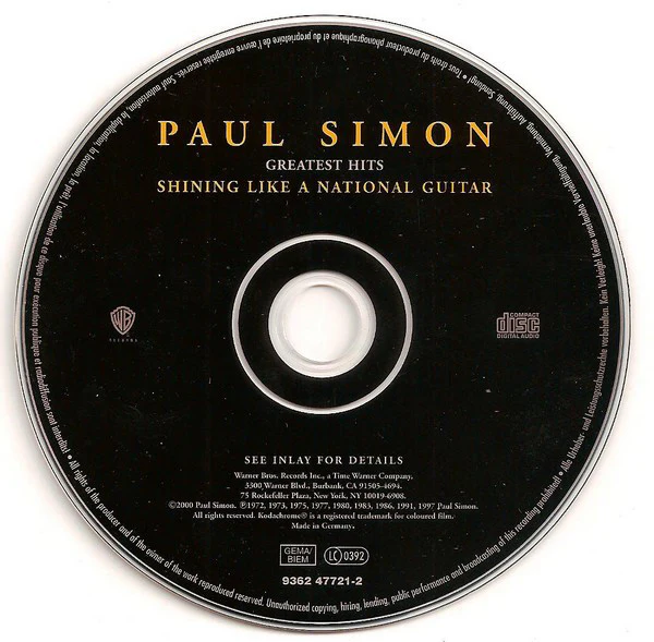 Paul Simon - Greatest Hits - Shining Like A National Guitar (CD, Comp, RM, RP) - Image 3