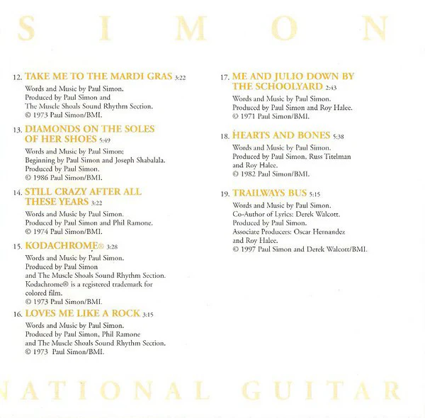 Paul Simon - Greatest Hits - Shining Like A National Guitar (CD, Comp, RM, RP) - Image 5