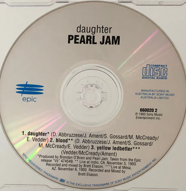 Pearl Jam - Daughter (CD, Maxi) - Image 3