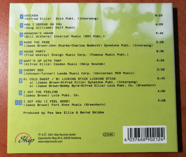 Pee Wee Ellis - Live And Funky (CD, Album) - Image 2