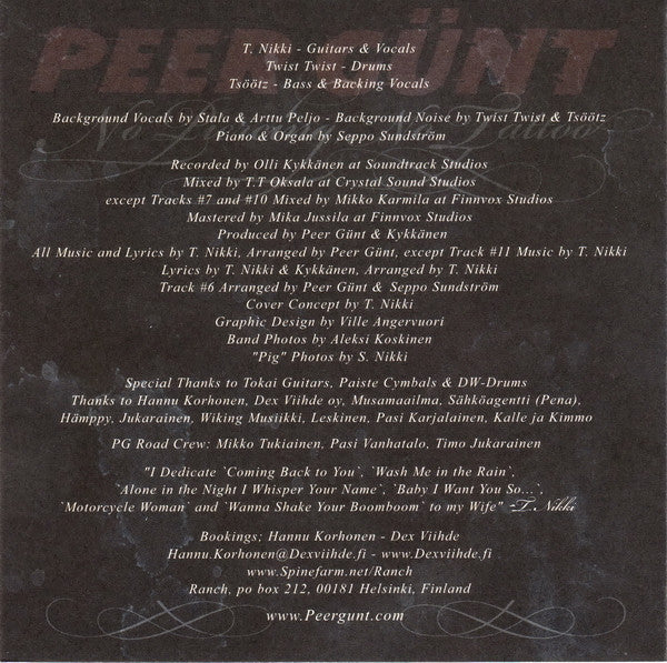 Peer Günt - No Piercing, No Tattoo (CD, Album) - Image 4