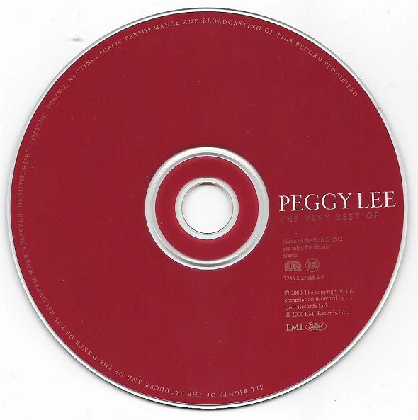 Peggy Lee - The Very Best Of Peggy Lee (CD, Comp) - Image 3