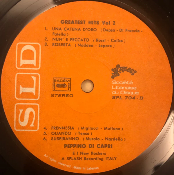 Peppino Di Capri E I New Rockers - Hits Vol. 2 (LP, Album) - Image 3