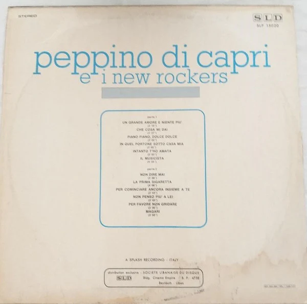 Peppino Di Capri & I New Rockers - Peppino Di Capri & I New Rockers (LP, Album) - Image 2