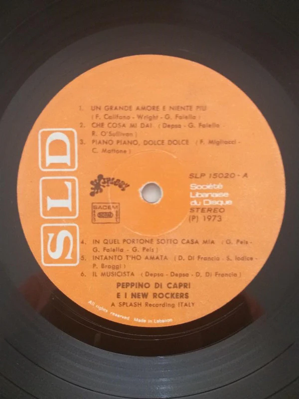 Peppino Di Capri & I New Rockers - Peppino Di Capri & I New Rockers (LP, Album) - Image 3