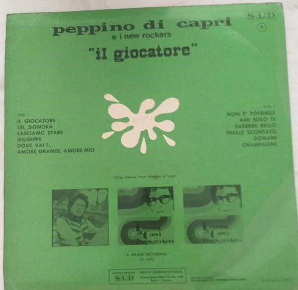 Peppino Di Capri - Il Giocatore (LP, Album) - Image 2