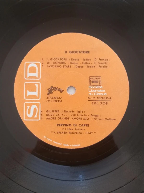Peppino Di Capri - Il Giocatore (LP, Album) - Image 3