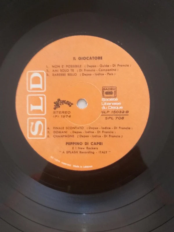 Peppino Di Capri - Il Giocatore (LP, Album) - Image 4