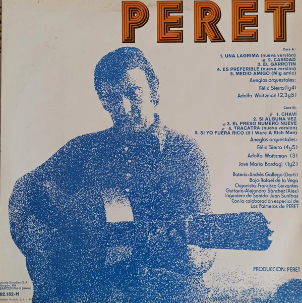 Peret - Peret (LP, Album) - Image 2