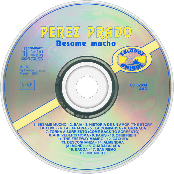 Perez Prado - Besame Mucho (CD, Comp) - Image 2