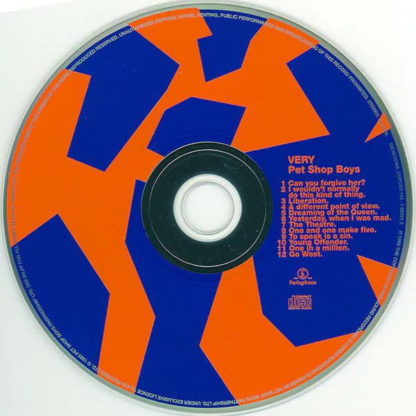 Pet Shop Boys - Very (CD, Album, Ora) - Image 3