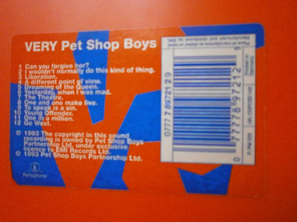 Pet Shop Boys - Very (CD, Album, Ora) - Image 2